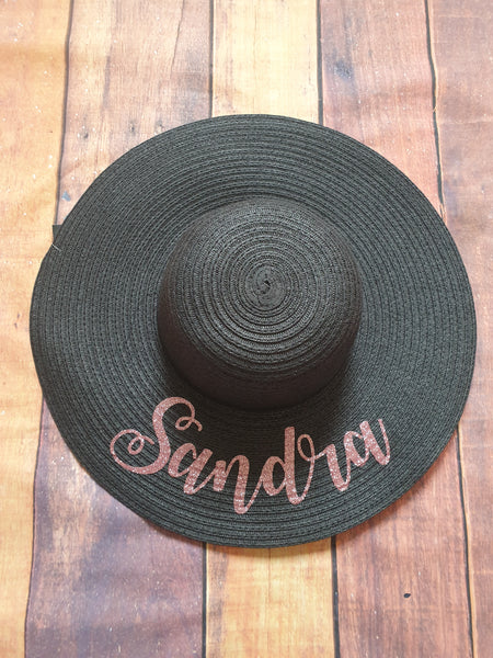 Personalised Sun Hat - beach hat- honeymoon hat