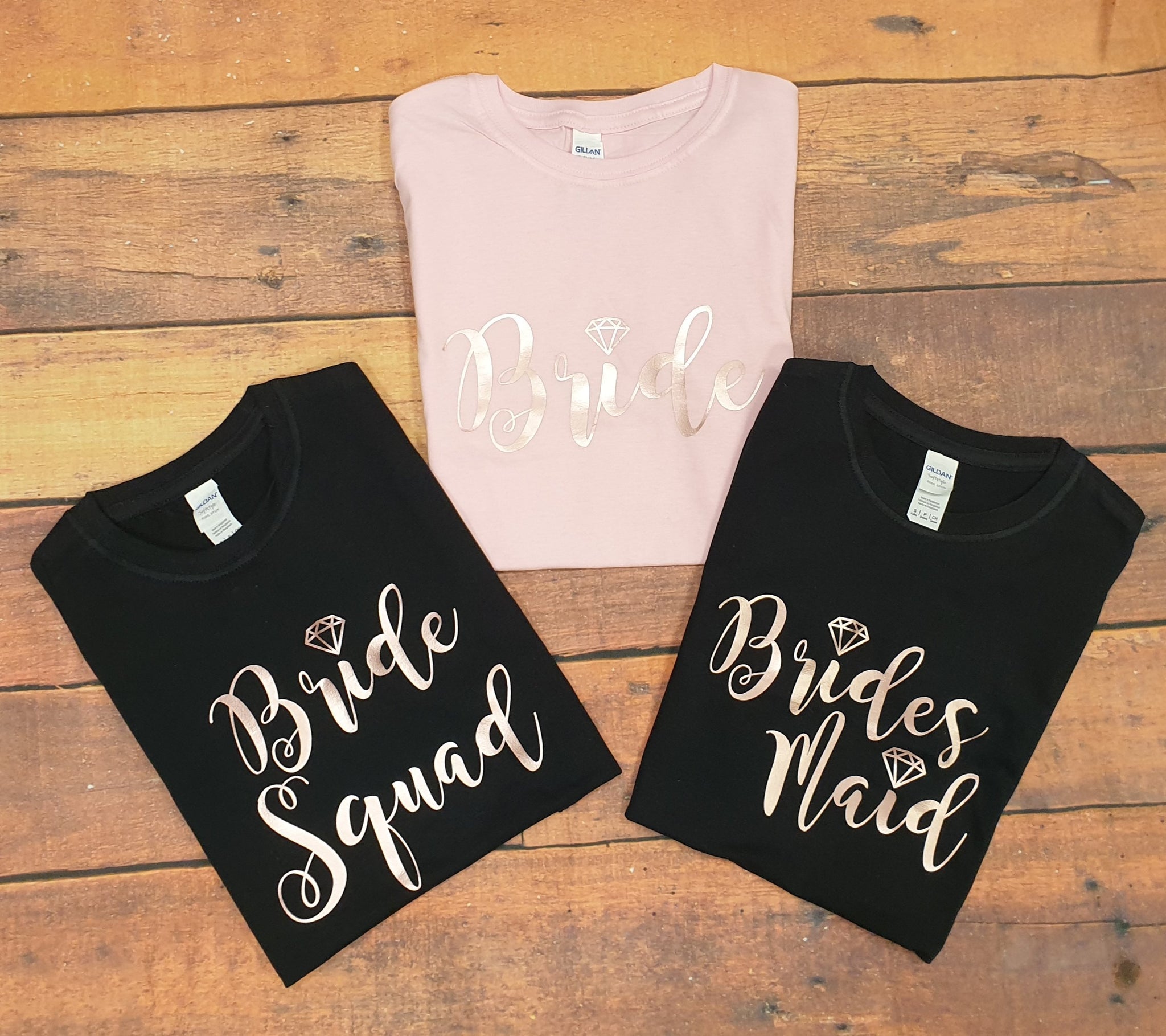 Bride Squad Bridesmaid Bride  Hen Party T-Shirts