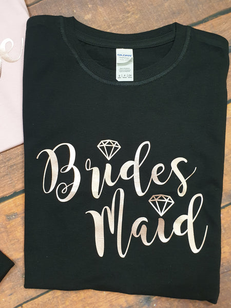 Bride Squad Bridesmaid Bride  Hen Party T-Shirts