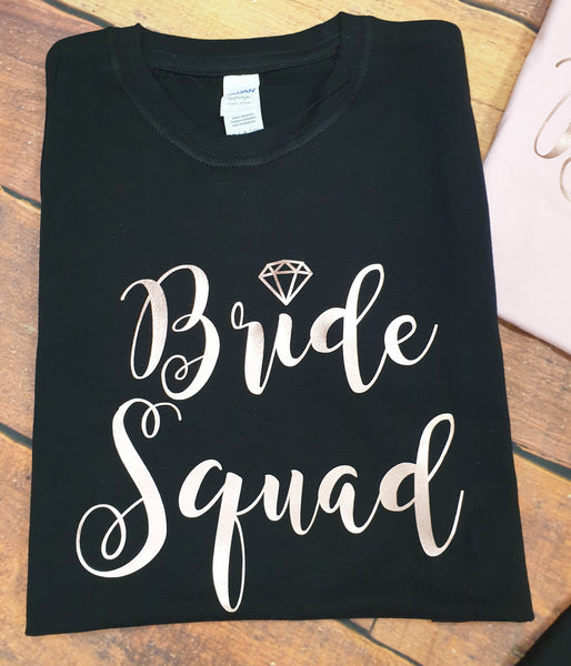 Bride Squad Bridesmaid Bride  Hen Party T-Shirts