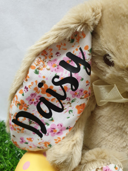 Personalised Easter Birth Flowergirl Bunny Rabbit Soft Toy