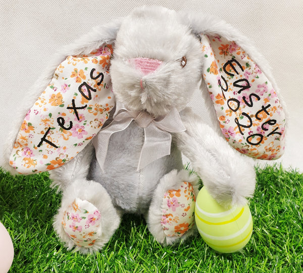 Personalised Easter Birth Flowergirl Bunny Rabbit Soft Toy