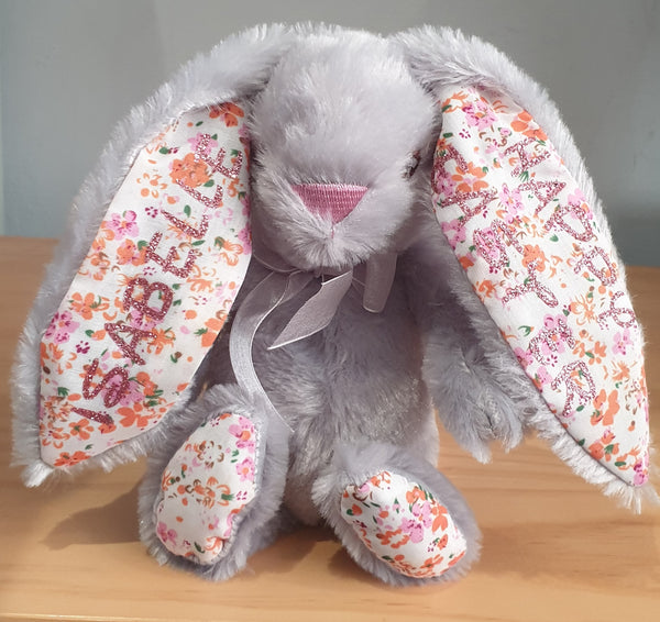 Personalised Easter Birth Flowergirl Bunny Rabbit Soft Toy