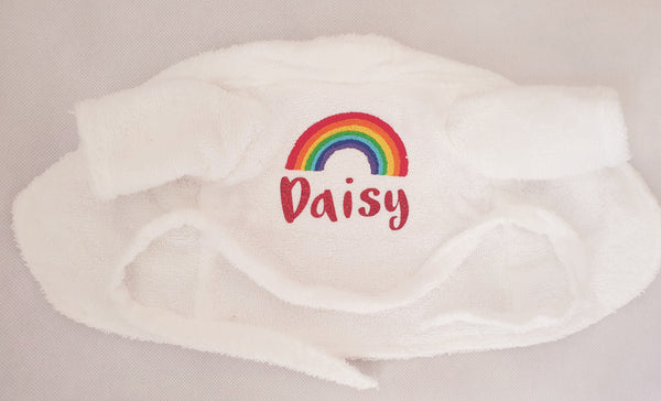 Personalised Teddy bear In Rainbow Dressing Gown- NHS-Charity-Nurses-Frontline-Doctor