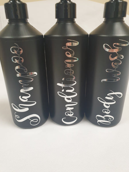 Mrs Hinch Inspired Personalised Bathroom Bottle Pump Dispensers