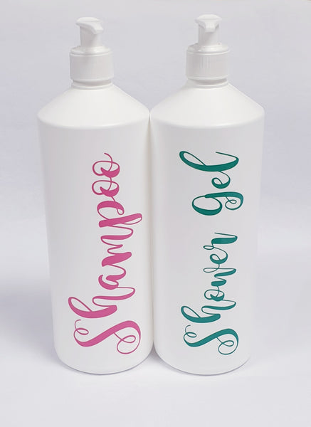 Mrs Hinch Inspired Personalised Bathroom Bottle Pump Dispensers