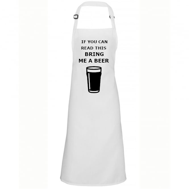 Funny Apron For Men Bring Me A Beer BBQ Present Gift