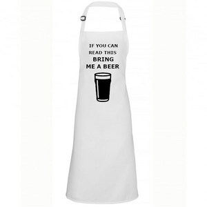 Funny Apron For Men Bring Me A Beer BBQ Present Gift