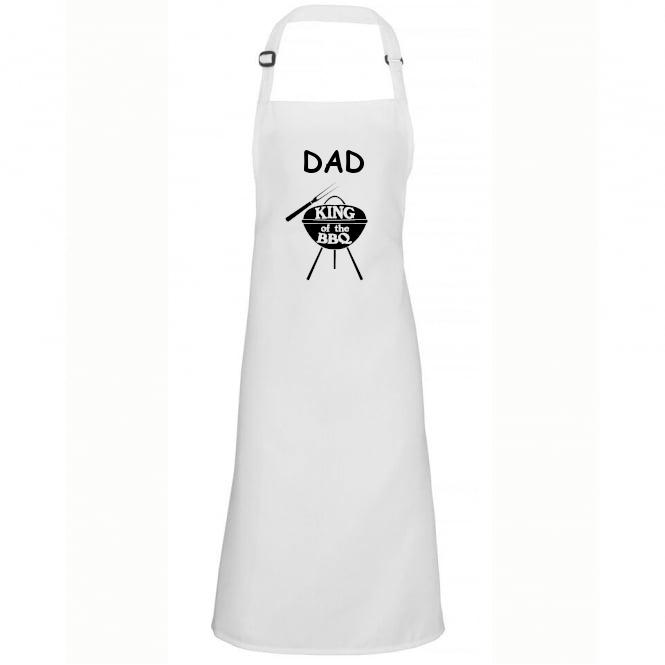 Funny Apron For Men Dad King Of The Grill BBQ Present Gift