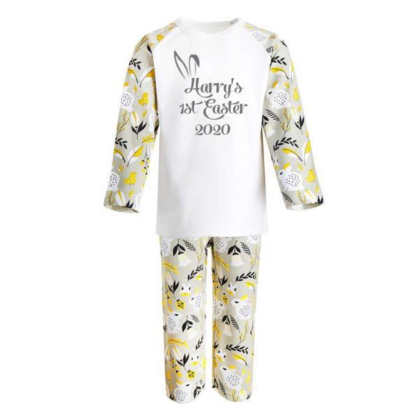 Children's Easter Spring Rabbit Personalised Pyjamas