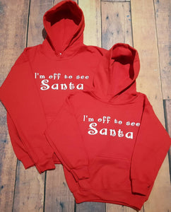 I'm off to see Santa Lapland hoodie 2023 – Bee-Boutique UK