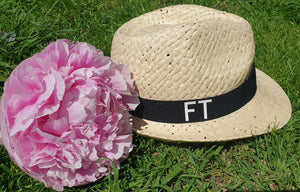 Personalised Straw Children's Trilby Sun Hat