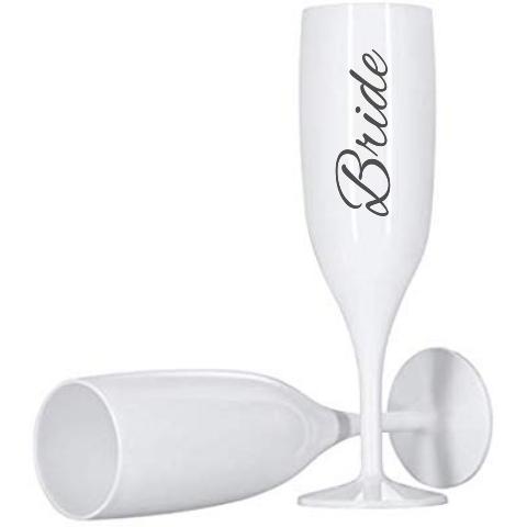 Personalised Reusable Champagne Flutes