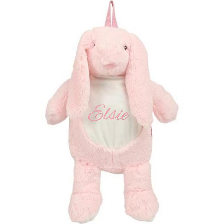 Personalised Pink Bunny Back Pack