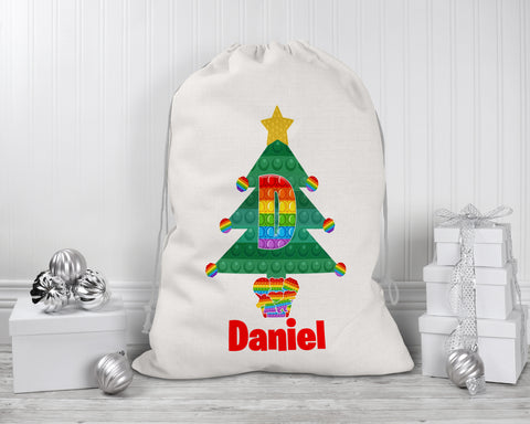 Fidget popper Sensory Toy Personalised Christmas Sack